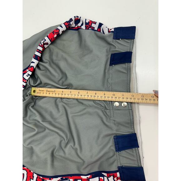 Baseball Pants Size 34 Gray with Red White Blue Camo Accents Never Forgotten BBQ - Picture 9 of 12